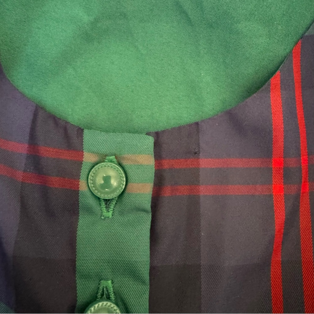 NWOT Sz 5 Janie and Jack Plaid Blue and Green Kids Dress - Picture 4 of 4